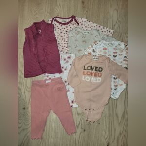 6-9M Baby Girl Spring Outfits 🌷 7pc Lot
